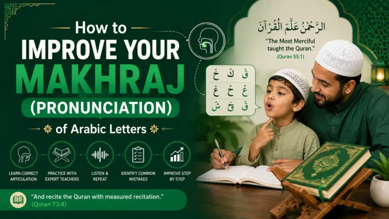 How to Improve Your Makhraj (Pronunciation) of Arabic Letters
